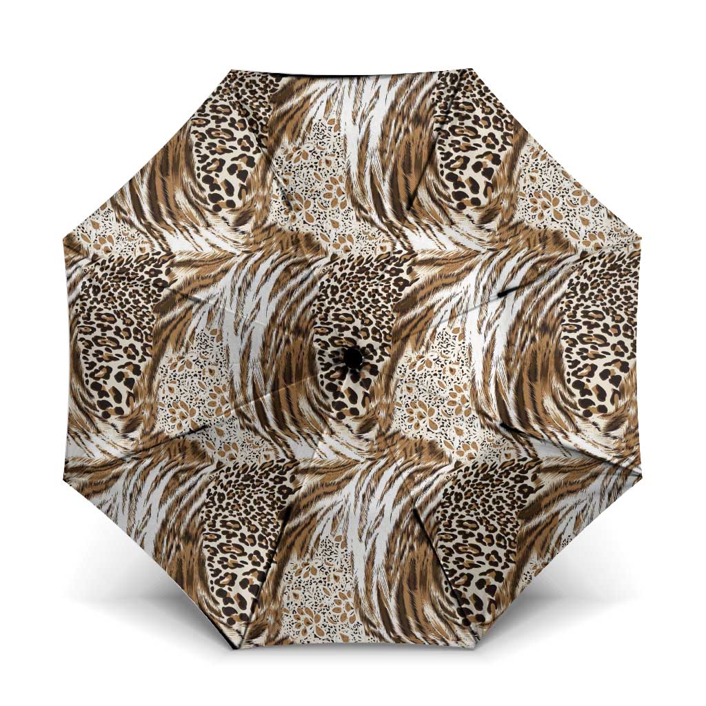 African Wild Animal Skins Umbrella Leopard Pattern