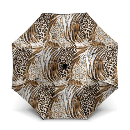 African Wild Animal Skins Umbrella Leopard Pattern