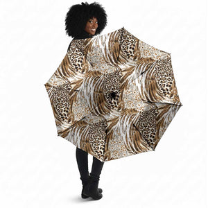 African Wild Animal Skins Umbrella Leopard Pattern