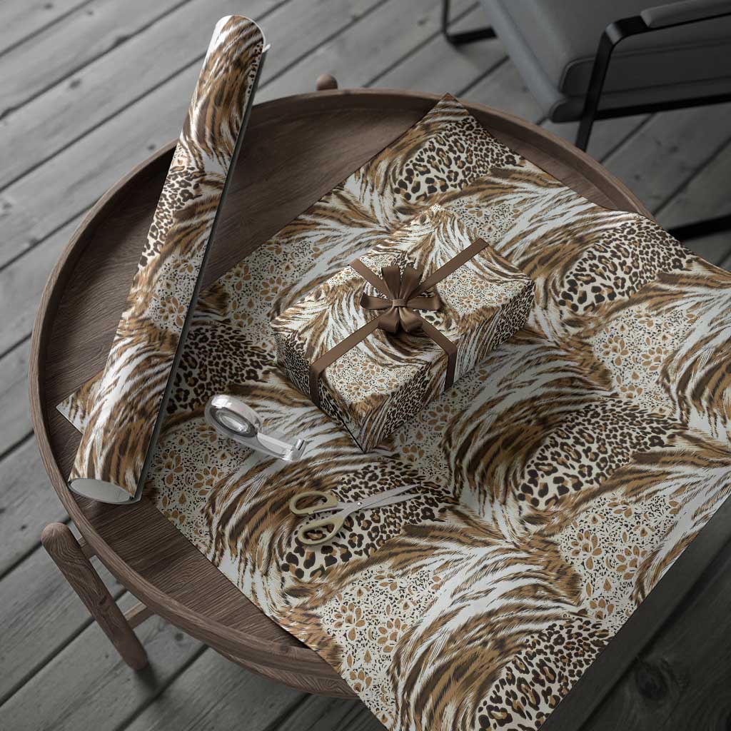 African Wild Animal Skins Wrapping Paper Leopard Pattern - African Pride
