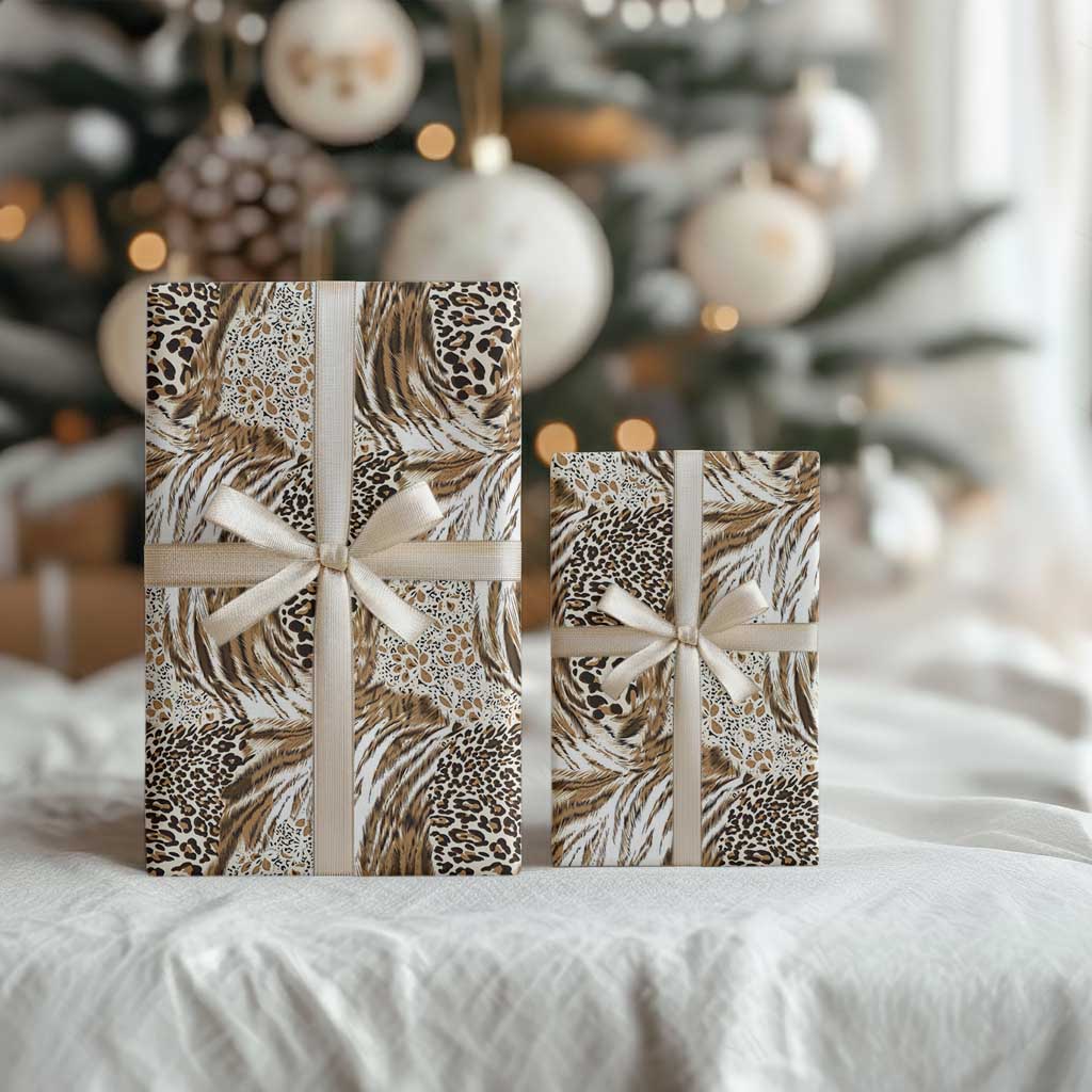 African Wild Animal Skins Wrapping Paper Leopard Pattern - African Pride