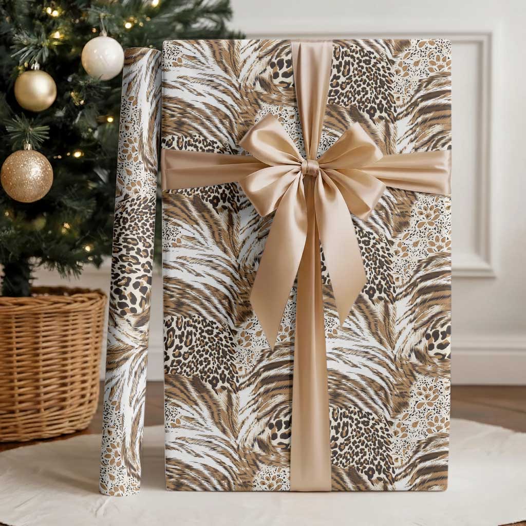 African Wild Animal Skins Wrapping Paper Leopard Pattern - African Pride