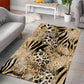 African Wild Animal Skins Area Rug Zebra Tiger Leopard Mix Skin - African Pride
