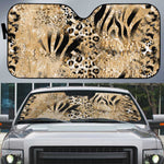 African Wild Animal Skins Auto Sun Shade Zebra Tiger Leopard Mix Skin