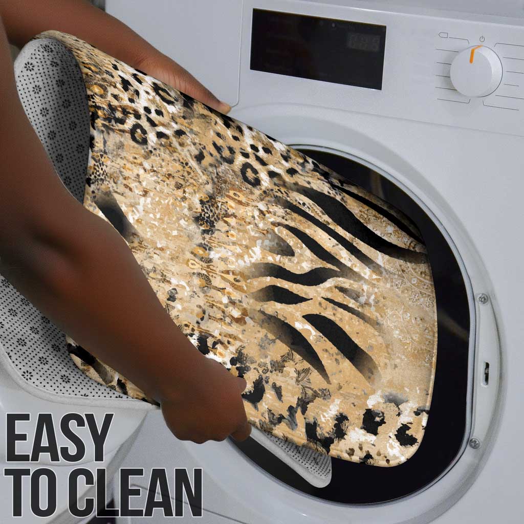African Wild Animal Skins Bathroom Set Zebra Tiger Leopard Mix Skin