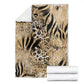 African Wild Animal Skins Blanket Zebra Tiger Leopard Mix Skin - African Pride