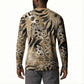 African Wild Animal Skins Button Sweatshirt Zebra Tiger Leopard Mix Skin