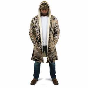 African Wild Animal Skins Cloak Zebra Tiger Leopard Mix Skin