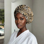 African Wild Animal Skins Easy Headwrap Zebra Tiger Leopard Mix Skin