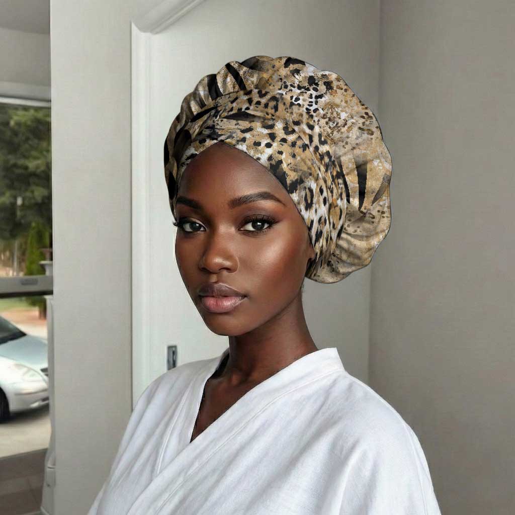 African Wild Animal Skins Easy Headwrap Zebra Tiger Leopard Mix Skin