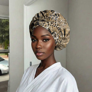 African Wild Animal Skins Easy Headwrap Zebra Tiger Leopard Mix Skin