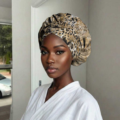 African Wild Animal Skins Easy Headwrap Zebra Tiger Leopard Mix Skin