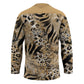 African Wild Animal Skins Hockey Jersey Zebra Tiger Leopard Mix Skin