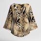 African Wild Animal Skins Kimono Sleeve Blouse Zebra Tiger Leopard Mix Skin