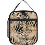 African Wild Animal Skins Lunch Bag Zebra Tiger Leopard Mix Skin