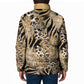 African Wild Animal Skins Padded Jacket Zebra Tiger Leopard Mix Skin
