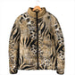 African Wild Animal Skins Padded Jacket Zebra Tiger Leopard Mix Skin