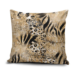 African Wild Animal Skins Pillow Cover Zebra Tiger Leopard Mix Skin
