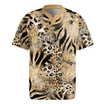 African Wild Animal Skins Rugby Jersey Zebra Tiger Leopard Mix Skin - African Pride