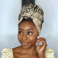 African Wild Animal Skins Simple Headwrap Zebra Tiger Leopard Mix Skin