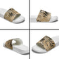 African Wild Animal Skins Slide Sandals Zebra Tiger Leopard Mix Skin
