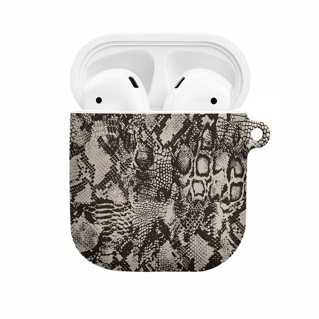 African Wild Animal Skins AirPods Case Snake and Crocodile Mix Skin