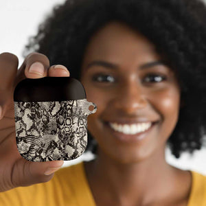 African Wild Animal Skins AirPods Case Snake and Crocodile Mix Skin