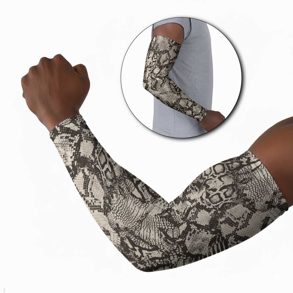 African Wild Animal Skins Arm Sleeves Snake and Crocodile Mix Skin