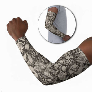 African Wild Animal Skins Arm Sleeves Snake and Crocodile Mix Skin