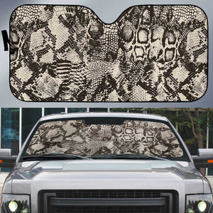African Wild Animal Skins Auto Sun Shade Snake and Crocodile Mix Skin