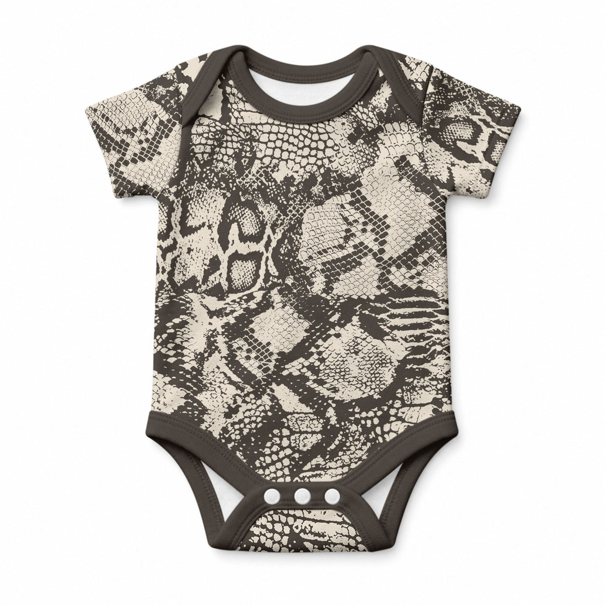 African Wild Animal Skins Baby Onesie Snake and Crocodile Mix Skin