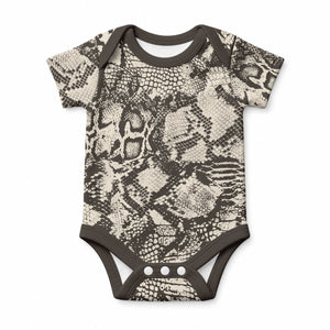 African Wild Animal Skins Baby Onesie Snake and Crocodile Mix Skin