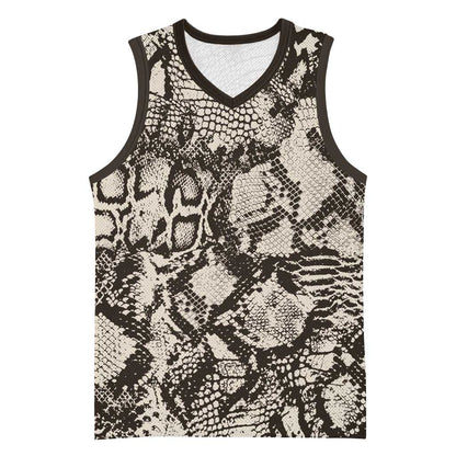 African Wild Animal Skins Basketball Jersey Snake and Crocodile Mix Skin LT9