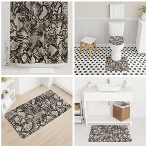 African Wild Animal Skins Bathroom Set Snake and Crocodile Mix Skin