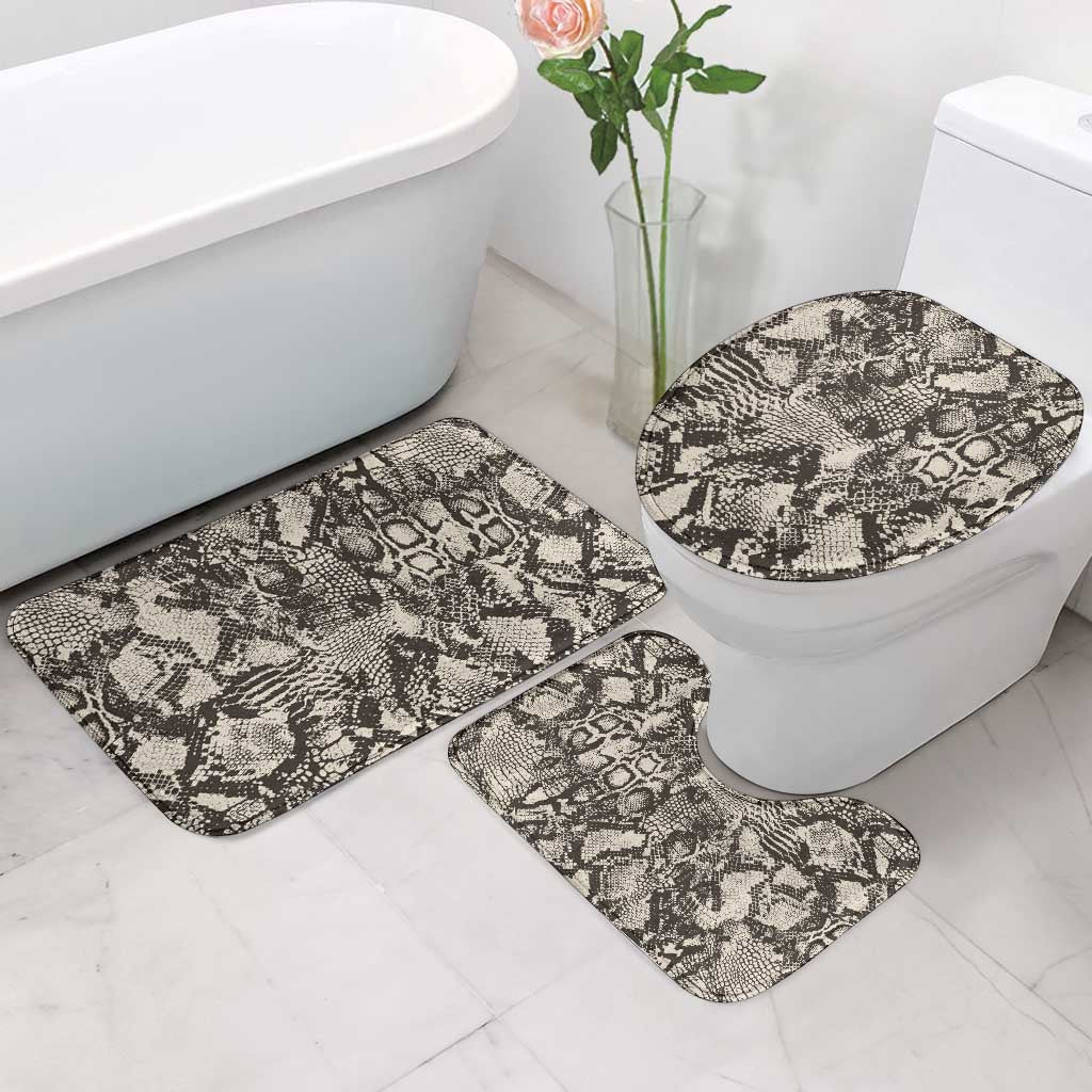 African Wild Animal Skins Bathroom Set Snake and Crocodile Mix Skin