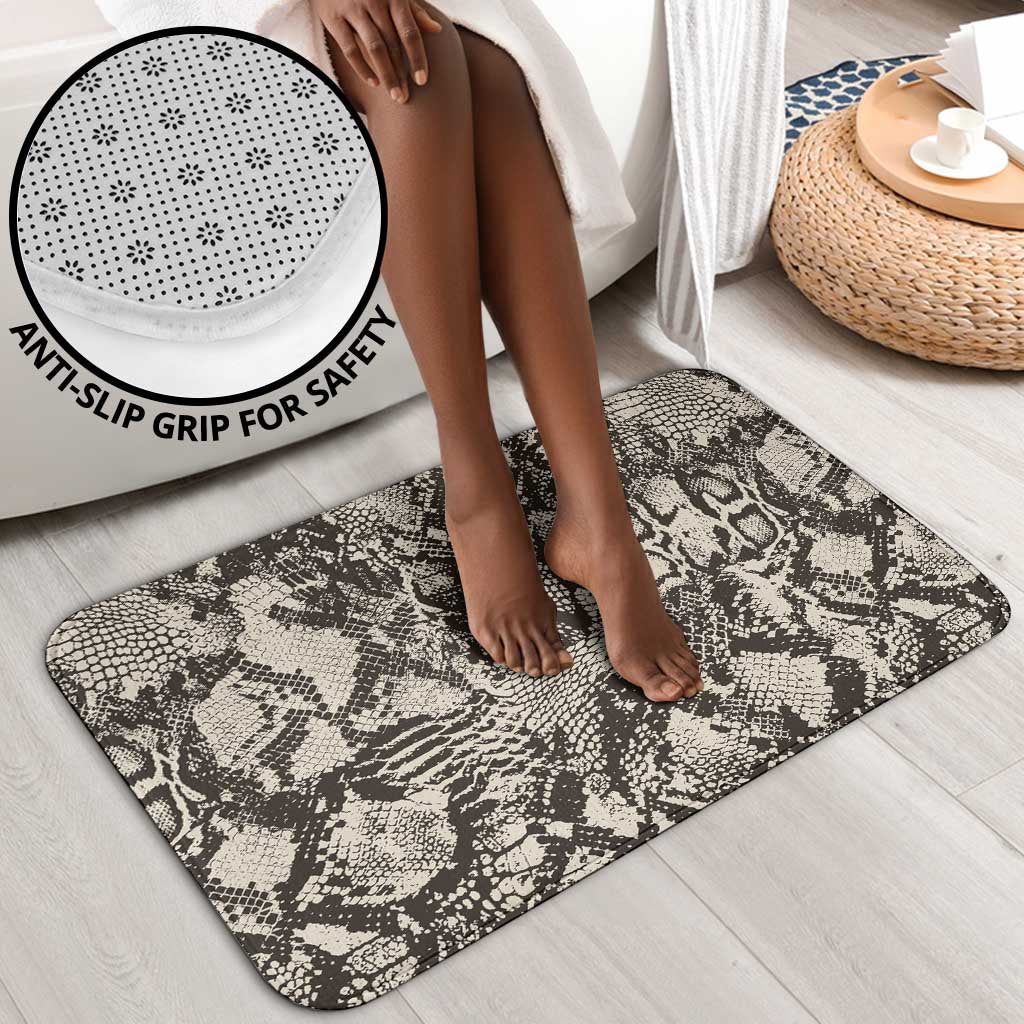 African Wild Animal Skins Bathroom Set Snake and Crocodile Mix Skin