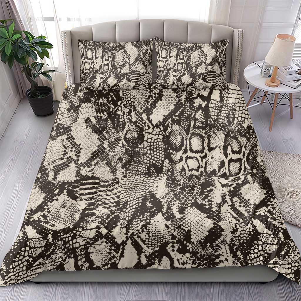 African Wild Animal Skins Bedding Set Snake and Crocodile Mix Skin - African Pride