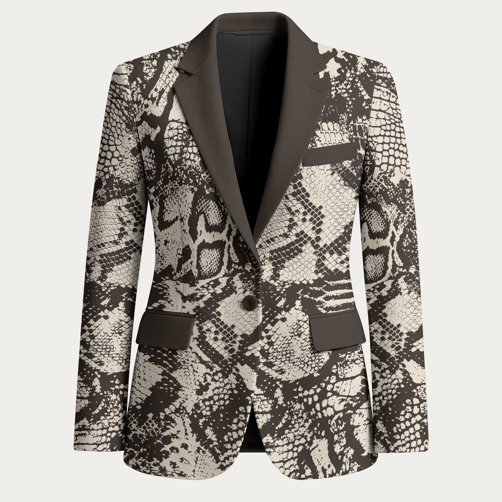 African Wild Animal Skins Blazer Snake and Crocodile Mix Skin