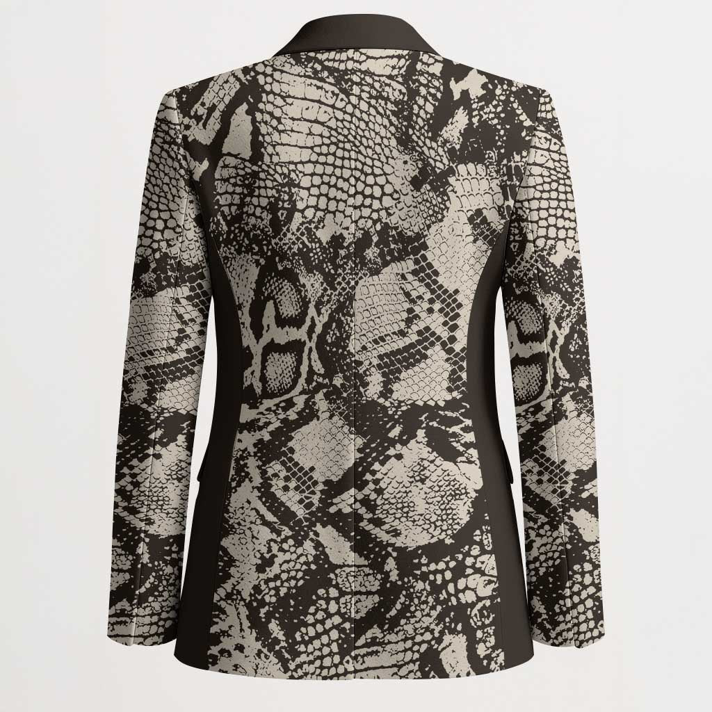 African Wild Animal Skins Blazer Snake and Crocodile Mix Skin