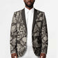African Wild Animal Skins Blazer Snake and Crocodile Mix Skin