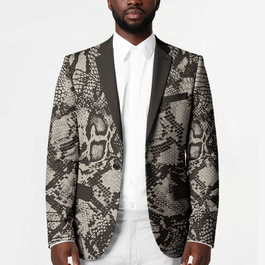 African Wild Animal Skins Blazer Snake and Crocodile Mix Skin