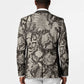 African Wild Animal Skins Blazer Snake and Crocodile Mix Skin