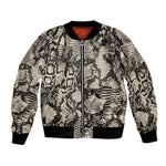 African Wild Animal Skins Bomber Jacket Snake and Crocodile Mix Skin - African Pride