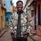 African Wild Animal Skins Bomber Jacket Snake and Crocodile Mix Skin - African Pride