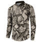 African Wild Animal Skins Button Sweatshirt Snake and Crocodile Mix Skin
