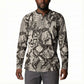 African Wild Animal Skins Button Sweatshirt Snake and Crocodile Mix Skin