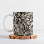 African Wild Animal Skins Ceramic Mug Snake and Crocodile Mix Skin