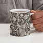 African Wild Animal Skins Ceramic Mug Snake and Crocodile Mix Skin