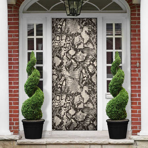 African Wild Animal Skins Door Cover Snake and Crocodile Mix Skin