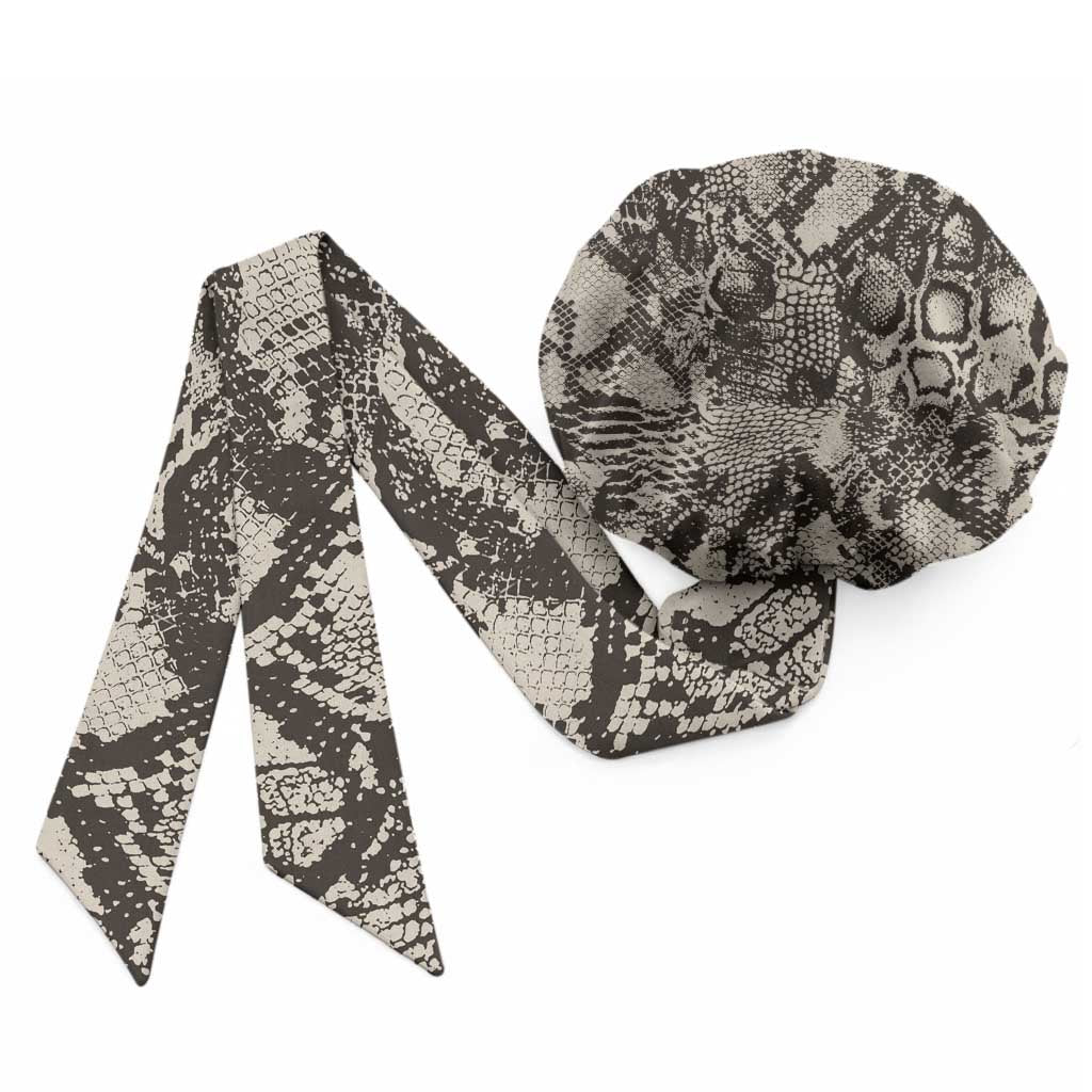 African Wild Animal Skins Easy Headwrap Snake and Crocodile Mix Skin